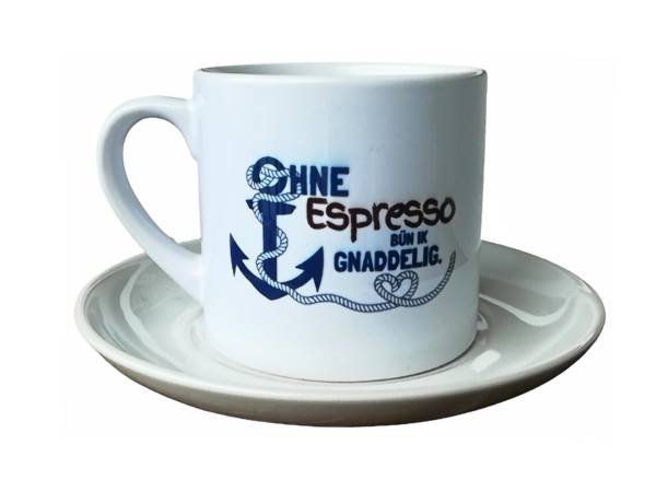 Espressotasse mit Anker