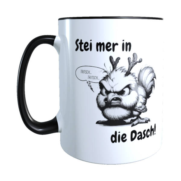 Lustige Geschenk für Pfälzer mit Sprüchen und Elwedritsche 'Stei mer in die Dasch!'