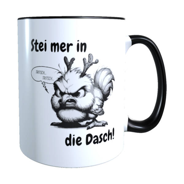 Lustige Geschenk für Pfälzer mit Sprüchen und Elwedritsche 'Stei mer in die Dasch!'