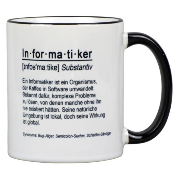 Informatiker/Programmierer Tasse mit lustigem Spruch und C++ Code-Snippet | Geschenk für Informatiker, Coder & Nerds