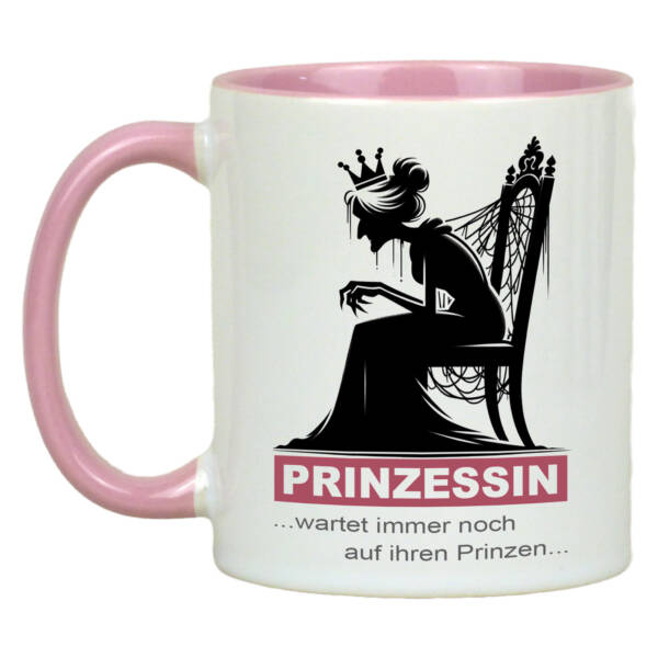 Originelle Keramiktasse mit Prinzessin-Motiv