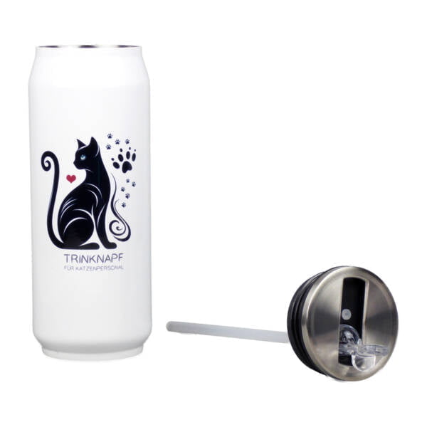 Thermodose mit Katzen-Motiv