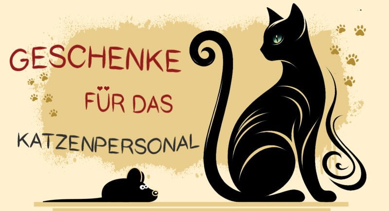 Geschenke für Katzenliebhaber mit Katzenpersonal Motiv