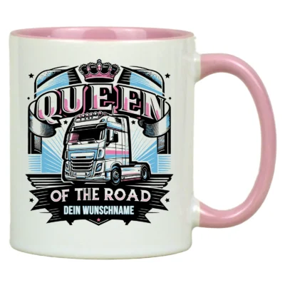Trucker Geschenke Tasse | Personalisierte Namenstasse als Geschenk für LKW Fahrerin | Keramik | 330 ml