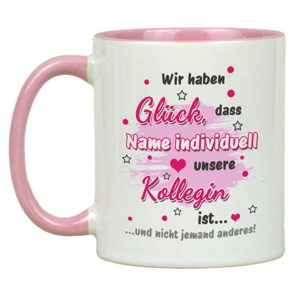 Personalisierte Tasse für die Arbeitskollegin