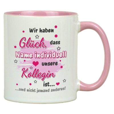 Personalisierte Bürotasse als individuelles Geschenk für die Kollegin, 330 ml