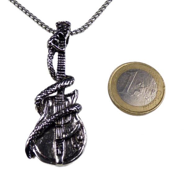 Heavy-Metal E-Gitarre Anhänger, coole Halskette für Metalheads