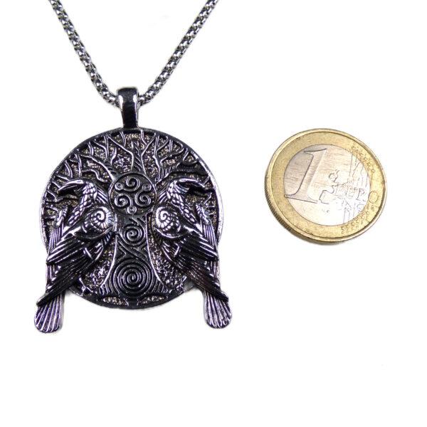 Hugin und Munin Anhänger, cooler Wikinger Schmuck